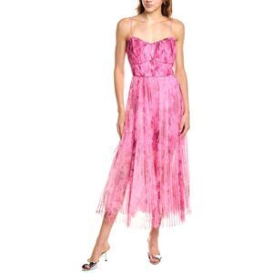 ML Monique Lhuillier Tulle Midi Dress